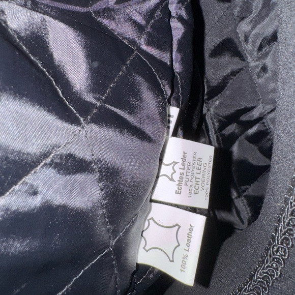 Reclaimed Vintage Black Floral Leather Jacket - Picture 7 of 7